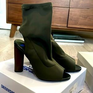 New! Open toe boots.